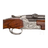 A cased O/U rifle FN Mod. Express with Hertel & Reuss scope and interchangeable O/U rifle barrel with Hertel & Reuss scope