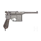 A Mauser C 96 Cone Hammer, fixed rear sight, so-called "Erleichterte Pistole" incl. matching-numbered stock