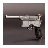 A Mauser C96 Bolo Large Ring Hammer, fixed sight, for six rounds