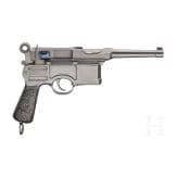A Mauser C96 Bolo Large Ring Hammer, fixed sight, for six rounds