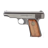 An Ortgies pistol in cal. 9 mm short, export model with holster