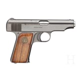 An Ortgies pistol in cal. 9 mm short, export model with holster