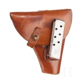 An Ortgies pistol in cal. 9 mm short, export model with holster