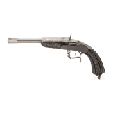 A French cased Flobert saloon pistol by Caron in Paris, ca. 1865