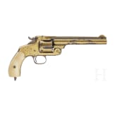 A gilded deluxe Smith & Wesson New Model No. 3 Revolver for the oriental market