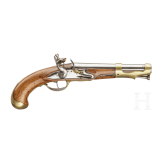 A French military flintlock pistol, M an 2, circa 1790