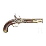 A French flintlock cavalary pistol, Maubeuge M an 9, made 1808