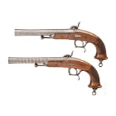 A French pair of M 1833 officer's pistols, 1st model