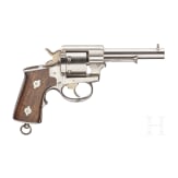 A cased French navy revolver M 1870