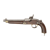 A breechloading percusion pistol, Westley Richards & Co., Portugal Contract, 1867
