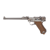 Lange Pistole 08, DWM 1918, mit Brett und Tasche