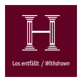 Los zur&uuml;ckgezogen / Withdrawn from sale