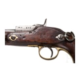 A breechloading percusion pistol, Westley Richards & Co., Portugal Contract, 1867