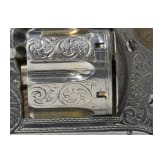 A cased deluxe Model 3 Russian First Model with engraved nickel finish