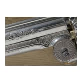 A cased deluxe Model 3 Russian First Model with engraved nickel finish