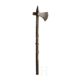 An Indopersian war axe, circa 1800