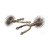 A pair of South American wheel spurs, 19th century
