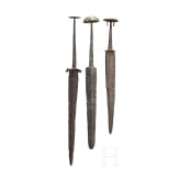 Three German/Swiss daggers, 13th – 15th century