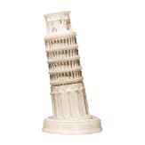 An Italian Grand Tour Object in alabster, The Leaning Tower of Pisa, circa 1900