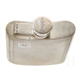 An English silver pocket flask, London, 20th century