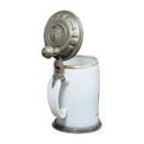 A Bohmenian glas mug with pewter mountings, 2nd half of the 18th century