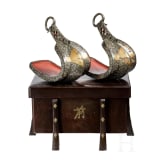 A pair of Japanese abumi, 18th century