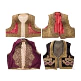 Four embroidered Balkan Turkish waistcoats, 1st half of 20th century