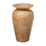 An old Kingdom alabaster jar, Egypt, 2nd millenium B.C.