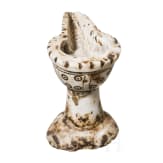 A rare Early Byzantine marble oil lamp, 6th - 7th century