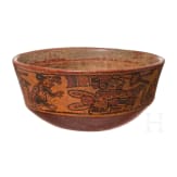 A Maya bowl, Honduras, late classical period, 900 - 1200 A.D.