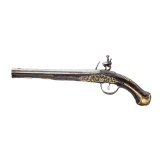 A long flintlock pistol, France, circa 1740