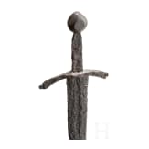 Ritterliches Schwert mit Bronzeknauf, Frankreich, um 1350