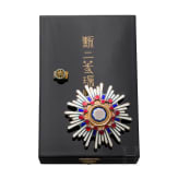 A breast star to the Japanese Order of the Sacred Treasure, 2nd Class