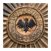 High order of the Black Eagle - a star in embroidered execution