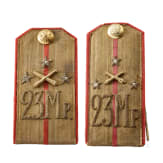 A pair of shoulder boards for a captain of the Russian 23rd Mortar Regiment, circa 1910/15