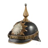 A helmet M 1868 for a sergeant in the Grenadier Regiment No. 89 and Fusilier Regiment No. 90, respectively