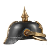 A helmet for an NCO of the Grenadier Regiment No. 89, II. Battalion (Mecklenburg-Strelitz), circa 1910