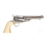 A Colt Model 1860 Army, Richards Conversion, engraved, circa 1876, with ivory grip and holster