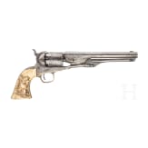A Colt Navy Mod. 1861, factory engraved, ivory grips