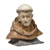 B&uuml;ste eines M&ouml;nches, m&ouml;glicherweise der Hl. Franziskus, Johann Meinrad Guggenbichler zugeschrieben, &Ouml;sterreich, 17./18. Jhdt.
