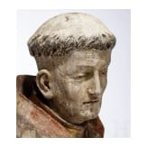 B&uuml;ste eines M&ouml;nches, m&ouml;glicherweise der Hl. Franziskus, Johann Meinrad Guggenbichler zugeschrieben, &Ouml;sterreich, 17./18. Jhdt.