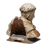 B&uuml;ste eines M&ouml;nches, m&ouml;glicherweise der Hl. Franziskus, Johann Meinrad Guggenbichler zugeschrieben, &Ouml;sterreich, 17./18. Jhdt.