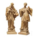 Zwei Heiligenfiguren, s&uuml;ddeutsch/fr&auml;nkisch, 18. Jhdt.