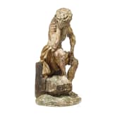 Holzfigur des ersch&ouml;pften Christus nach der Gei&szlig;elung, s&uuml;ddeutsch, 18. Jhdt.
