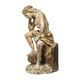 Holzfigur des ersch&ouml;pften Christus nach der Gei&szlig;elung, s&uuml;ddeutsch, 18. Jhdt.