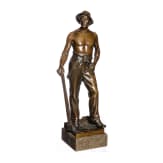 Statuette eines Bergmannes, deutsch, 19. Jhdt.