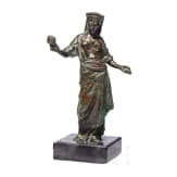 Bronzefigur einer r&ouml;mischen Dame, deutsch, 19. Jhdt.