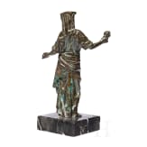 Bronzefigur einer r&ouml;mischen Dame, deutsch, 19. Jhdt.