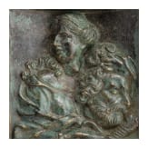 Bronzerelief mit der Darstellung Judiths mit dem Kopf des Holofernes, Italien, 19. Jhdt.