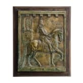 Bronzetafel mit Darstellung des Johann Wilhelm von der Pfalz, deutsch, 19. Jhdt.
